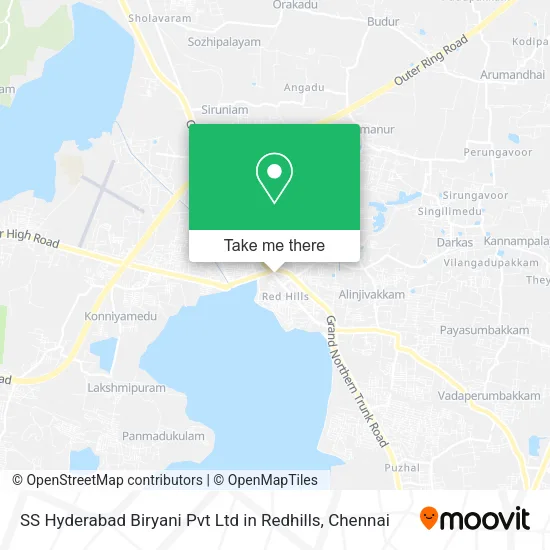 SS Hyderabad Biryani Pvt Ltd in Redhills map