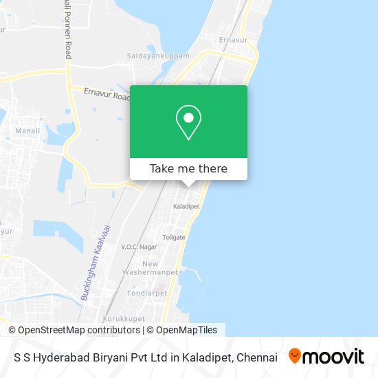 S S Hyderabad Biryani Pvt Ltd in Kaladipet map