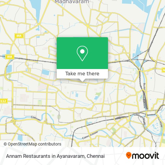 Annam Restaurants in Ayanavaram map