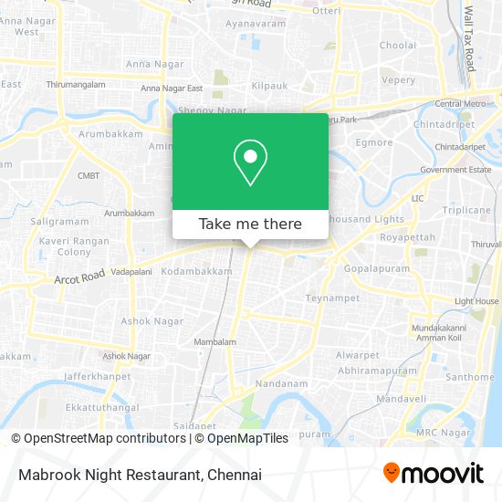 Mabrook Night Restaurant map