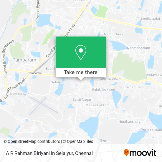 A R Rahman Biriyani in Selaiyur map