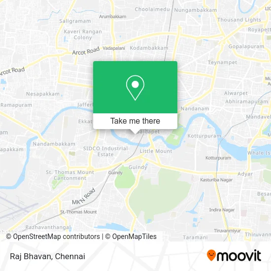 Raj Bhavan map