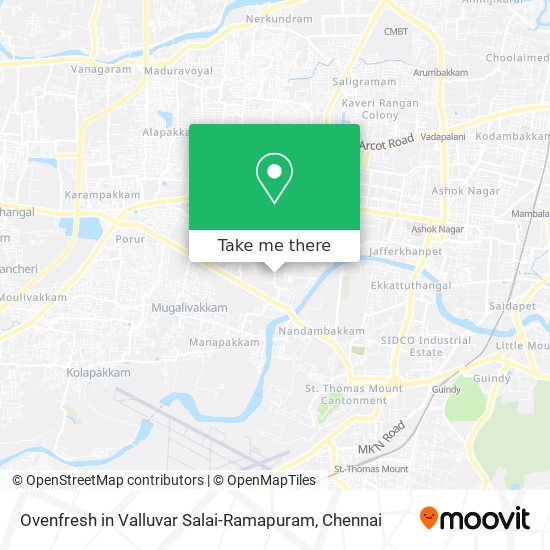 Ovenfresh in Valluvar Salai-Ramapuram map