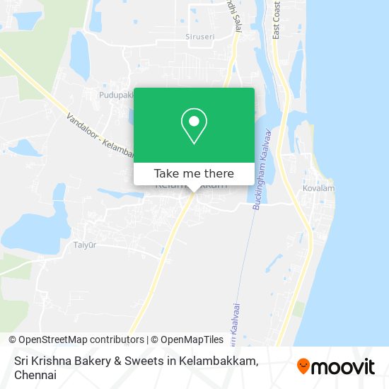 Sri Krishna Bakery & Sweets in Kelambakkam map