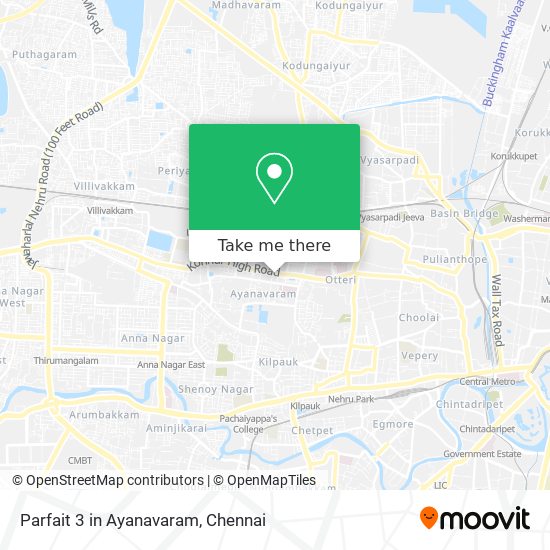 Parfait 3 in Ayanavaram map