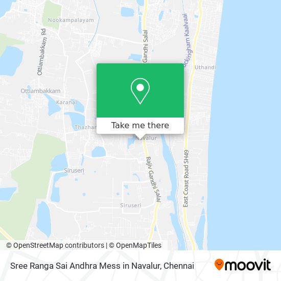 Sree Ranga Sai Andhra Mess in Navalur map