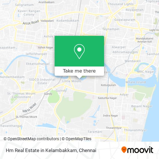 Hm Real Estate in Kelambakkam map