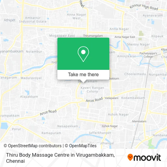 Thiru Body Massage Centre in Virugambakkam map