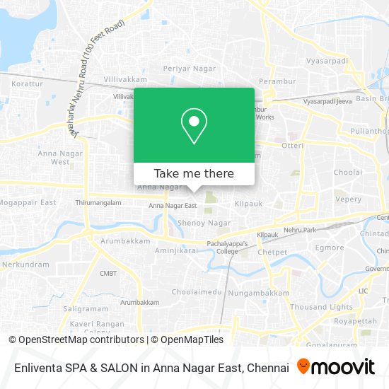 Enliventa SPA & SALON in Anna Nagar East map