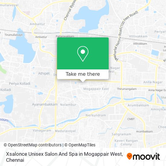 Xsalonce Unisex Salon And Spa in Mogappair West map