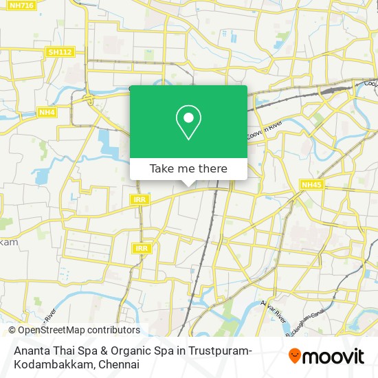 Ananta Thai Spa & Organic Spa in Trustpuram-Kodambakkam map