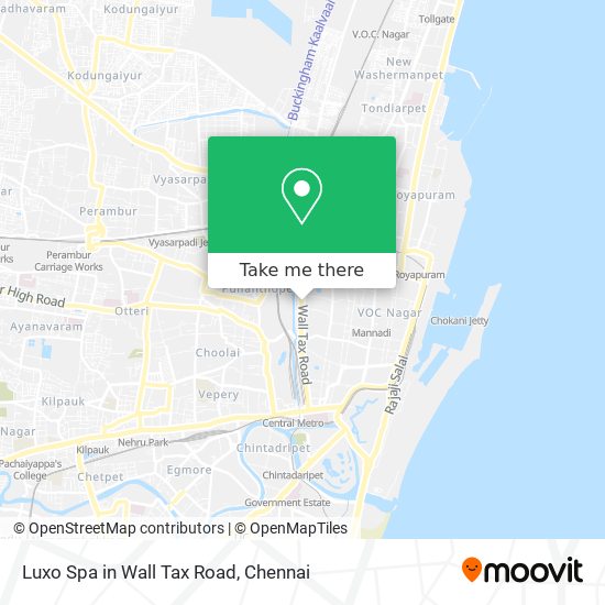 Luxo Spa in Wall Tax Road map