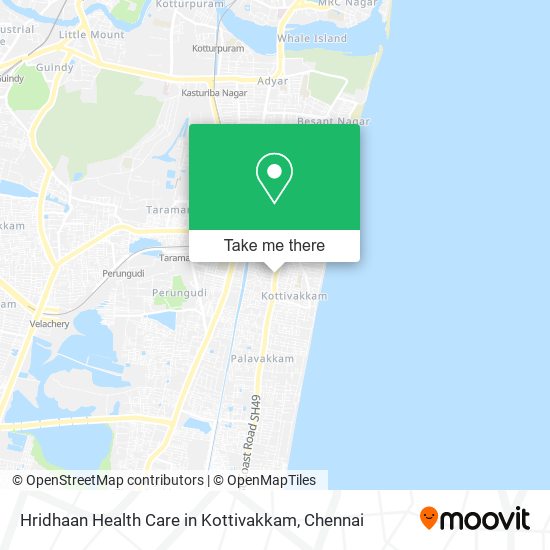 Hridhaan Health Care in Kottivakkam map