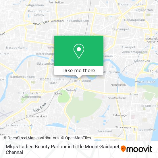 Mkps Ladies Beauty Parlour in Little Mount-Saidapet map