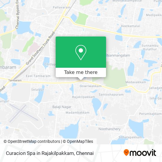 Curacion Spa in Rajakilpakkam map