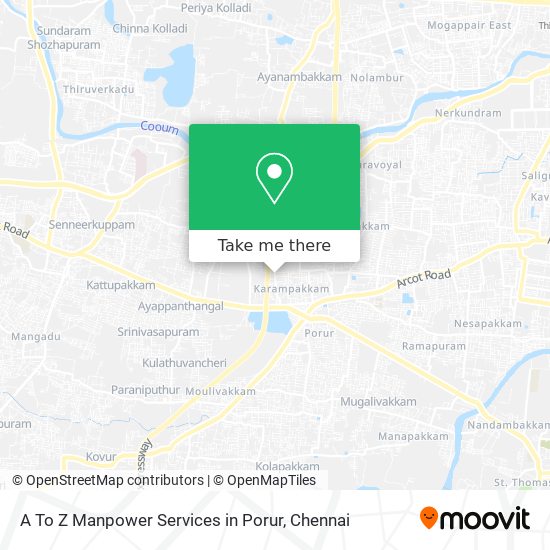 A To Z Manpower Services in Porur map