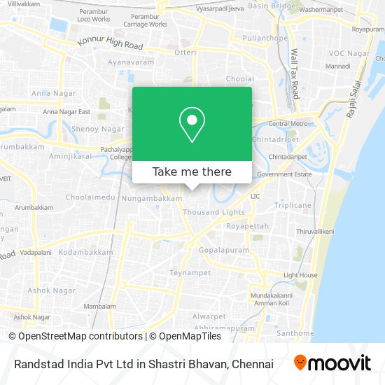 How To Get To Randstad India Pvt Ltd In Shastri Bhavan Chennai Old No 5 5a New No 9 Pycrofts Garden Road In Egmore Nungabakkam By Bus Train Or Metro