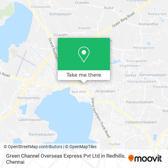 Green Channel Overseas Express Pvt Ltd in Redhills map