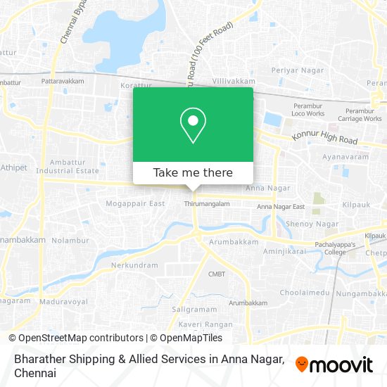 Bharather Shipping & Allied Services in Anna Nagar map