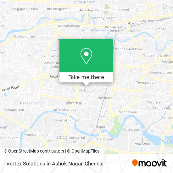 Vertex Solutions in Ashok Nagar map