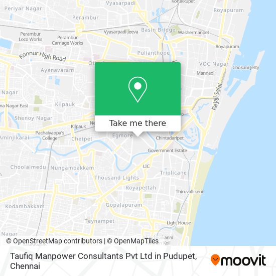 Taufiq Manpower Consultants Pvt Ltd in Pudupet map