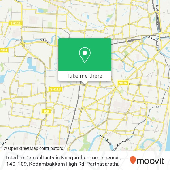 Interlink Consultants in Nungambakkam, chennai, 140, 109, Kodambakkam High Rd, Parthasarathi Puram, map