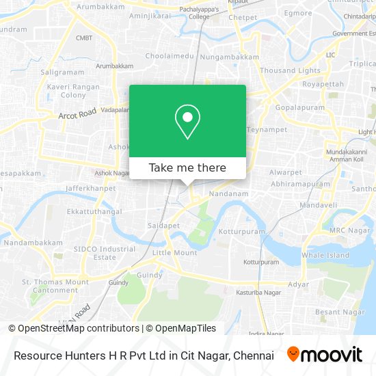 Resource Hunters H R Pvt Ltd in Cit Nagar map