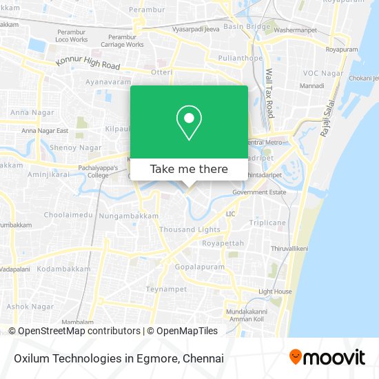 Oxilum Technologies in Egmore map