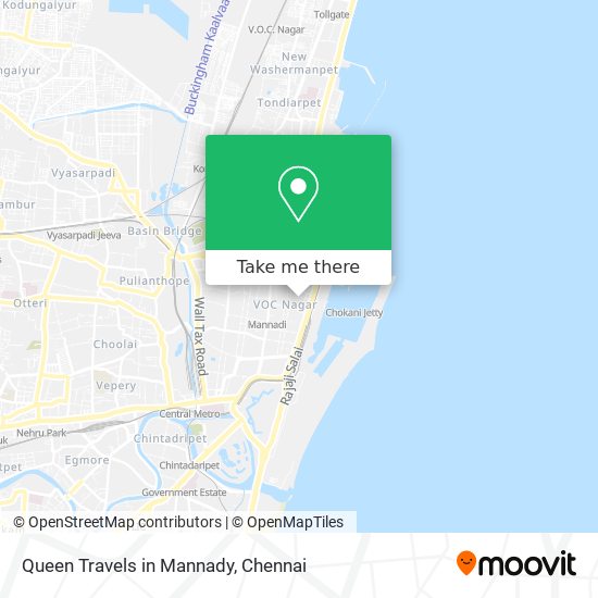Queen Travels in Mannady map