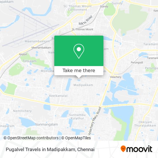 Pugalvel Travels in Madipakkam map
