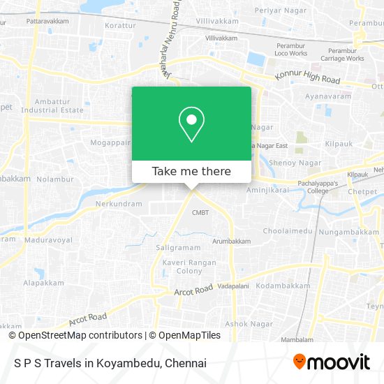 S P S Travels in Koyambedu map