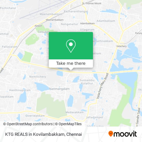 KTG REALS in Kovilambakkam map