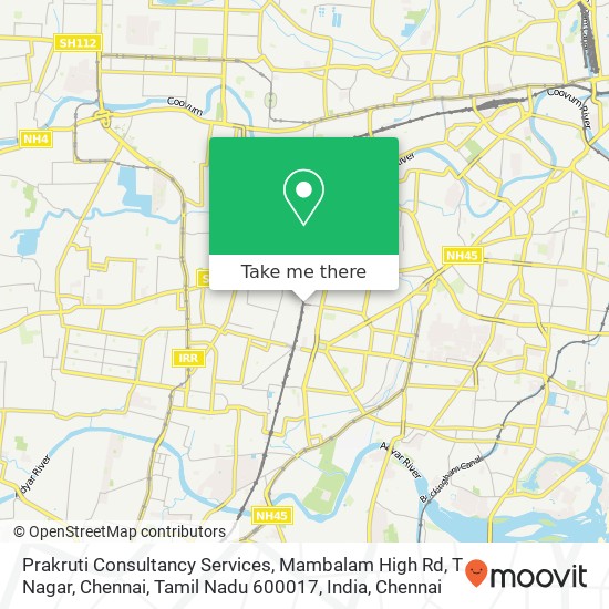 Prakruti Consultancy Services, Mambalam High Rd, T Nagar, Chennai, Tamil Nadu 600017, India map