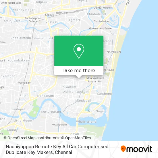 Map With Duplicate Keys How To Get To Nachiyappan Remote Key All Car Computerised Duplicate Key  Makers In Mylapore Tiruvallikk By Bus, Metro Or Train?