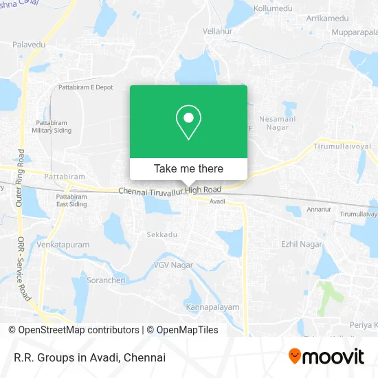 R R Groups in Avadi map