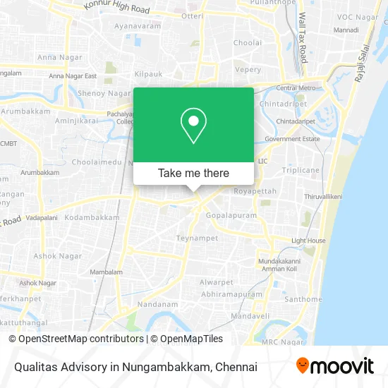 Qualitas Advisory in Nungambakkam map