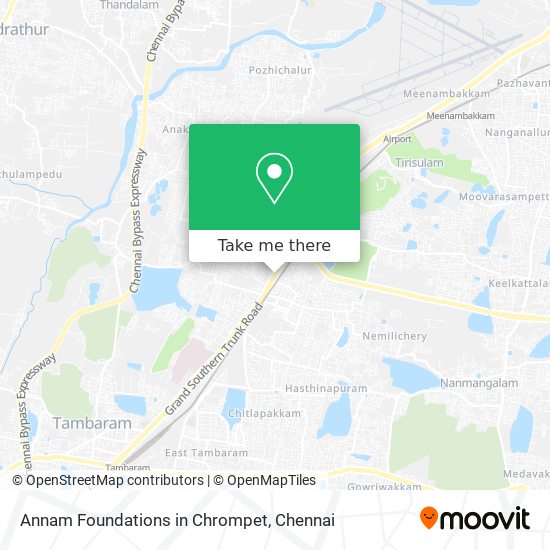 Annam Foundations in Chrompet map