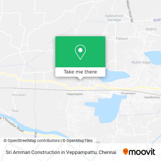 Sri Amman Construction in Veppampattu map