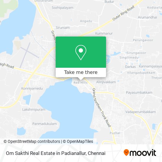 Om Sakthi Real Estate in Padianallur map