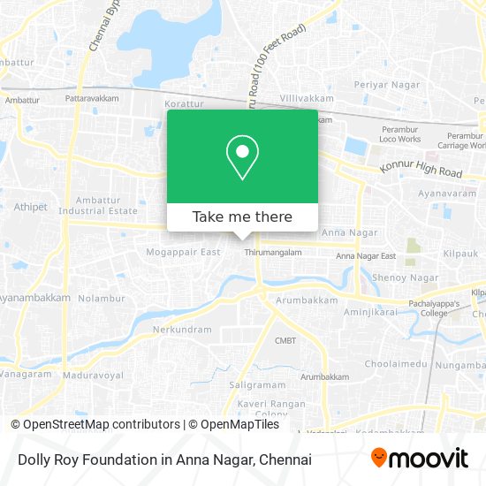 Dolly Roy Foundation in Anna Nagar map