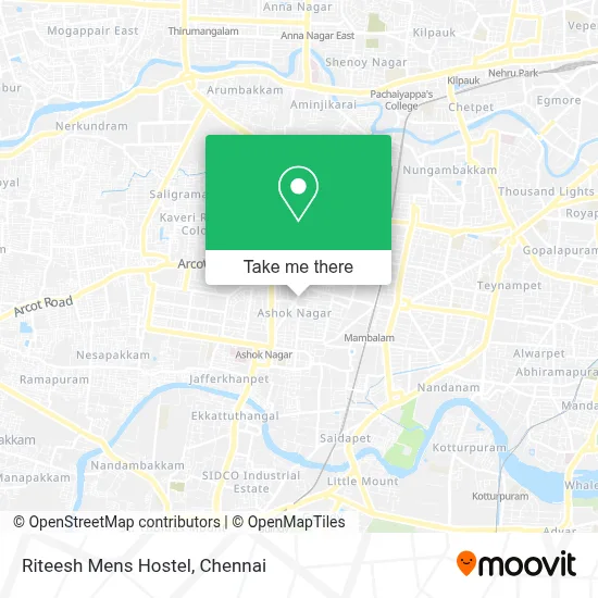 Riteesh Mens Hostel map