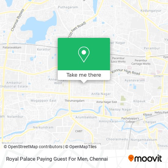 Royal Palace Paying Guest For Men map