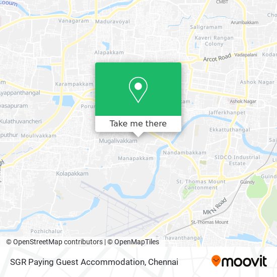 SGR Paying Guest Accommodation map