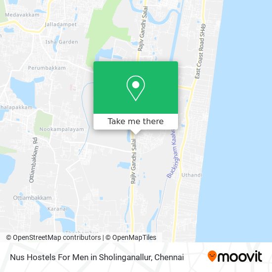 Nus Hostels For Men in Sholinganallur map