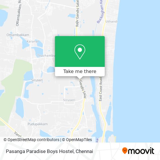 Pasanga Paradise Boys Hostel map