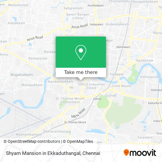 Shyam Mansion in Ekkaduthangal map