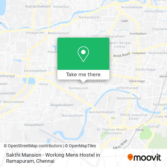 Sakthi Mansion - Working Mens Hostel in Ramapuram map