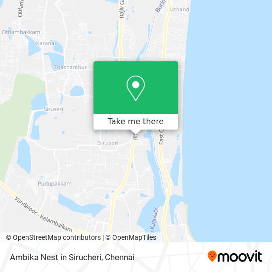 Ambika Nest in Sirucheri map