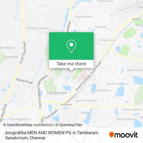 Anugrahha MEN AND WOMEN PG in Tambaram Sanatorium map
