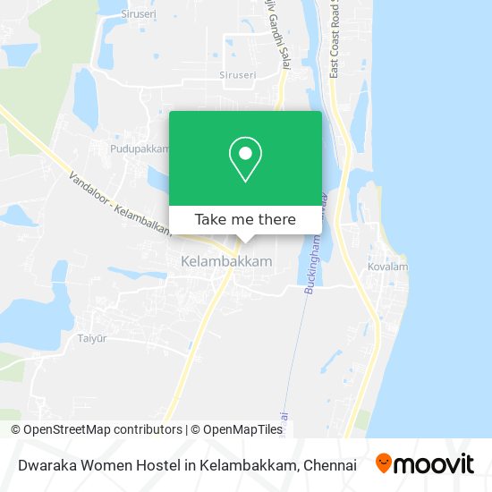 Dwaraka Women Hostel in Kelambakkam map